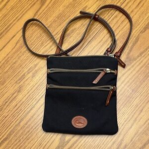 Dooney & Bourke Black and Brown Crossbody Bag